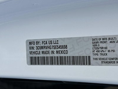 2025 RAM ProMaster 3500 High Roof