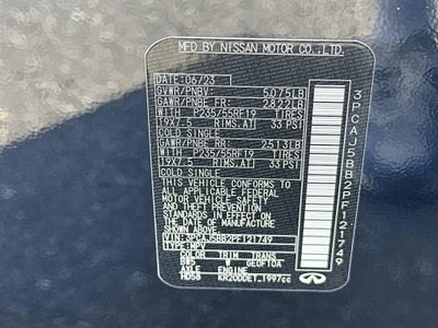 2023 INFINITI QX50 LUXE