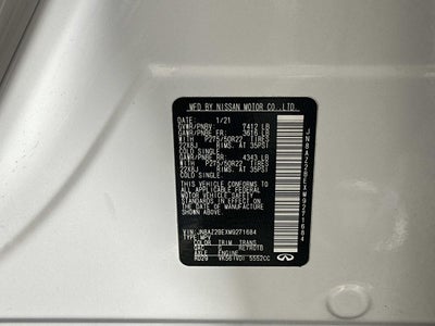 2021 INFINITI QX80 Sensory