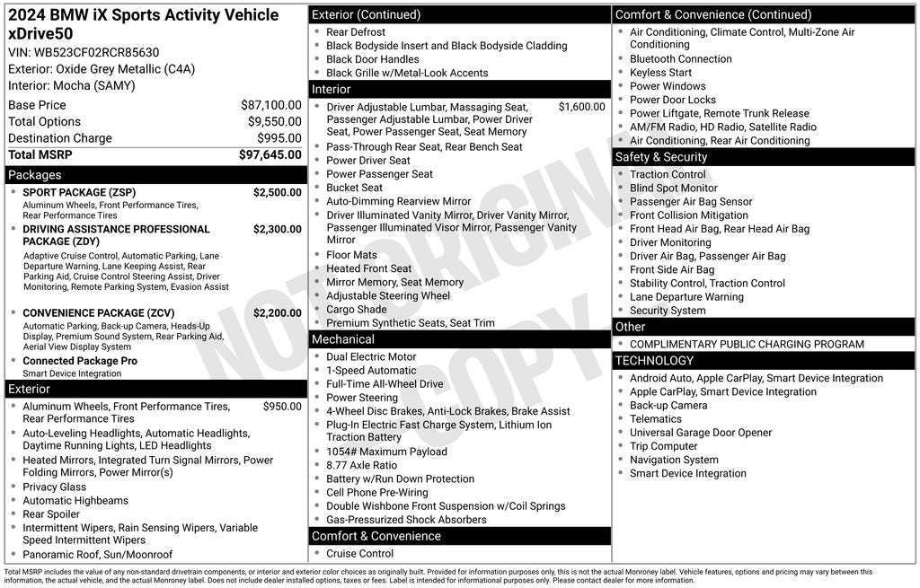 2024 BMW iX xDrive50