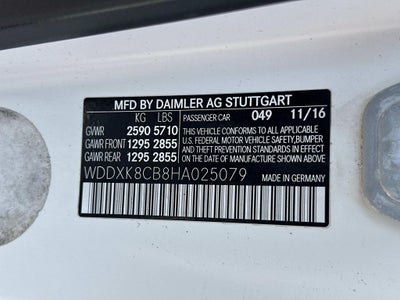 2017 Mercedes-Benz S-Class S 550