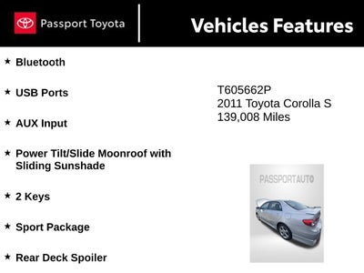 2011 Toyota Corolla S
