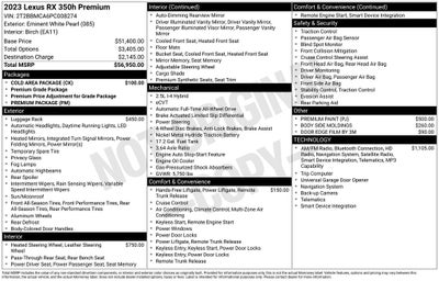 2023 Lexus RX 350h Premium