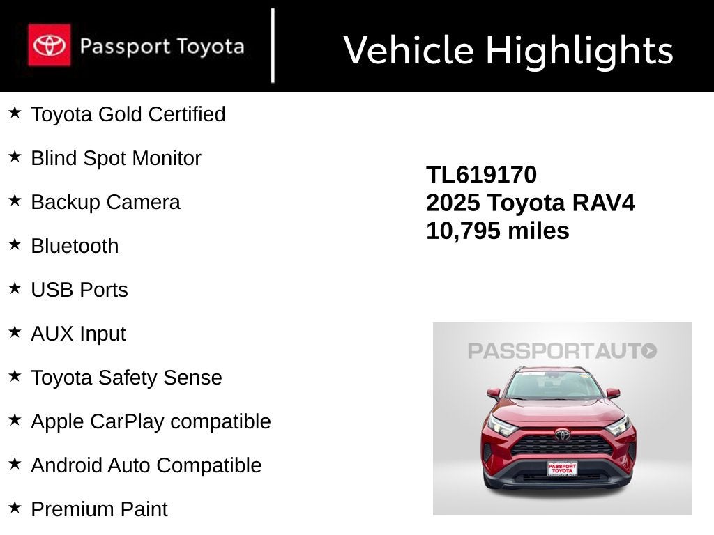 2025 Toyota RAV4 XLE