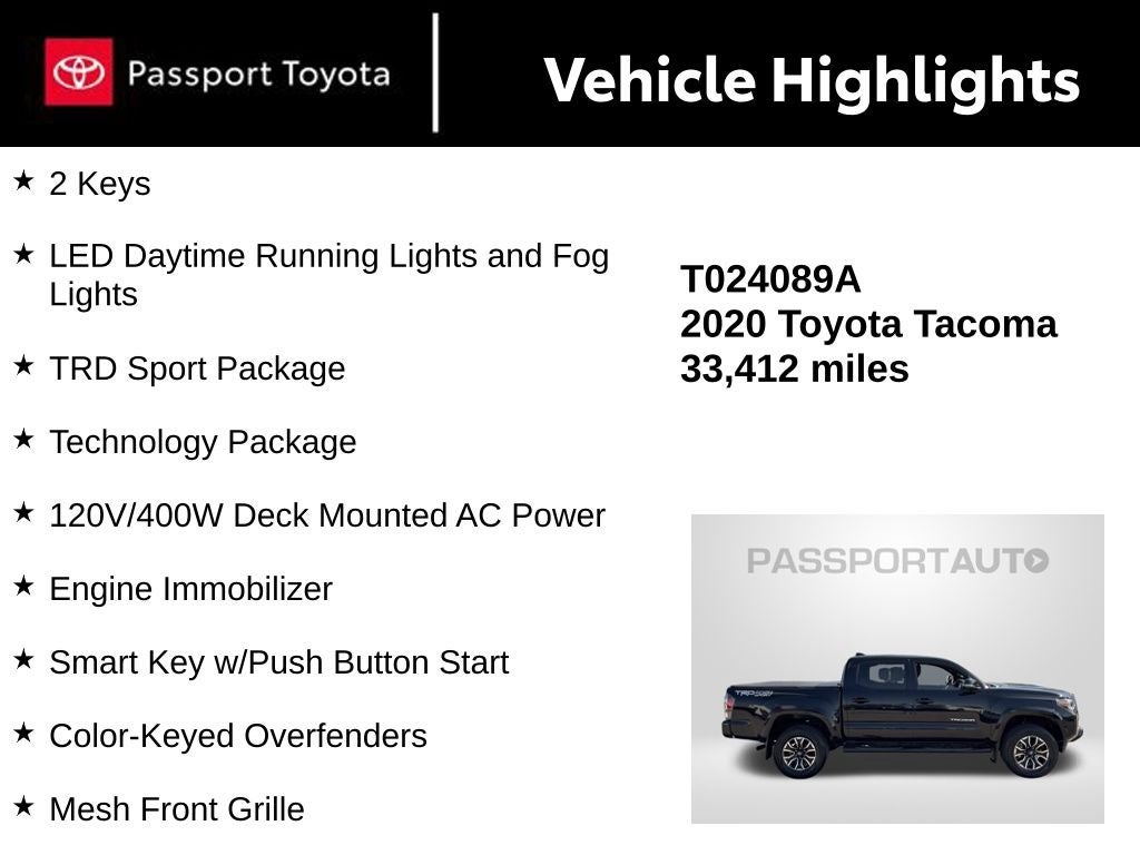 2020 Toyota Tacoma TRD Sport V6