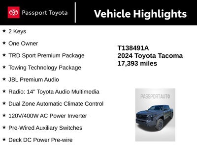 2024 Toyota Tacoma TRD Sport