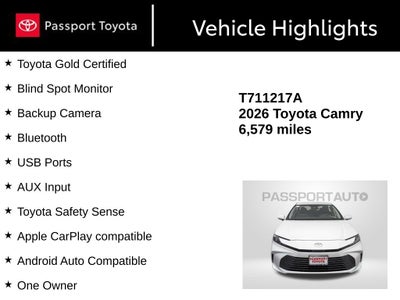 2026 Toyota Camry LE
