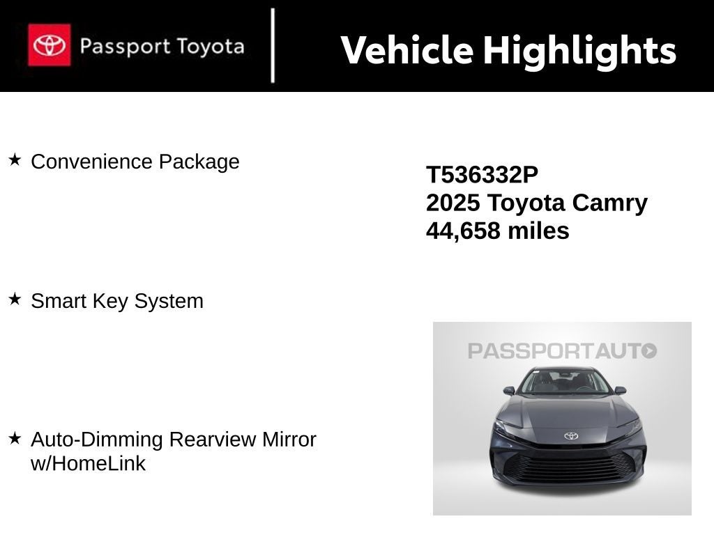 2025 Toyota Camry LE