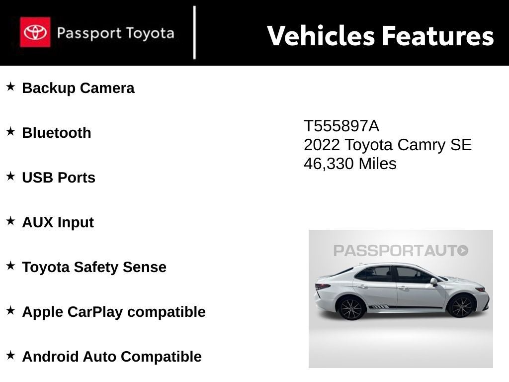 2022 Toyota Camry SE