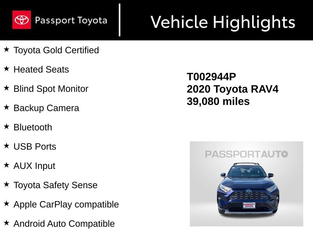 2020 Toyota RAV4 Hybrid XSE