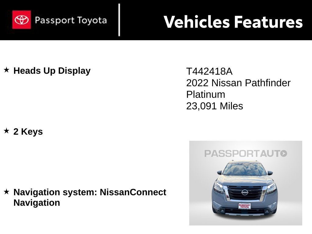 2022 Nissan Pathfinder Platinum