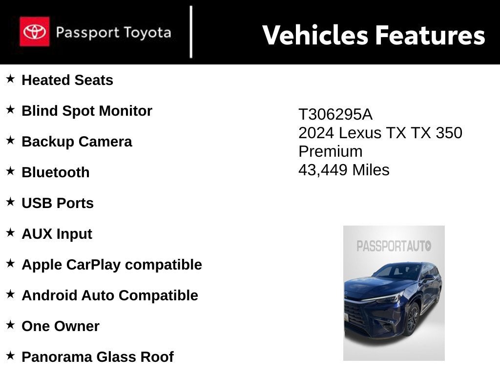 2024 Lexus TX 350 Premium