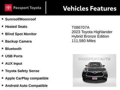 2023 Toyota Highlander Hybrid Bronze Edition