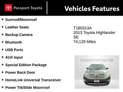 2013 Toyota Highlander SE