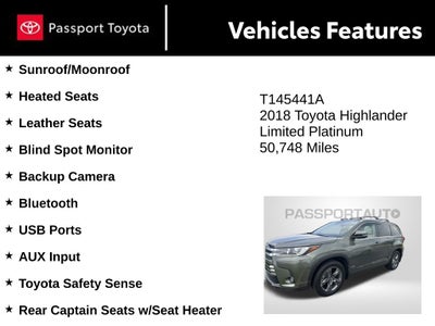 2018 Toyota Highlander Limited Platinum