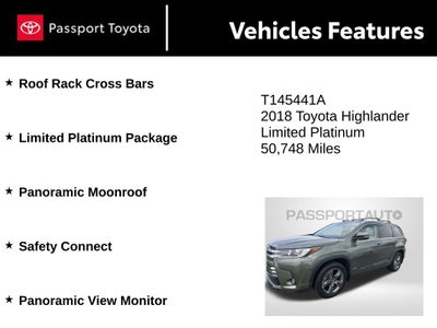 2018 Toyota Highlander Limited Platinum