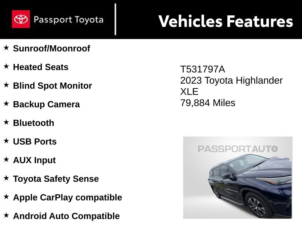 2023 Toyota Highlander XLE