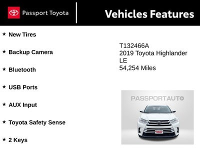 2019 Toyota Highlander LE