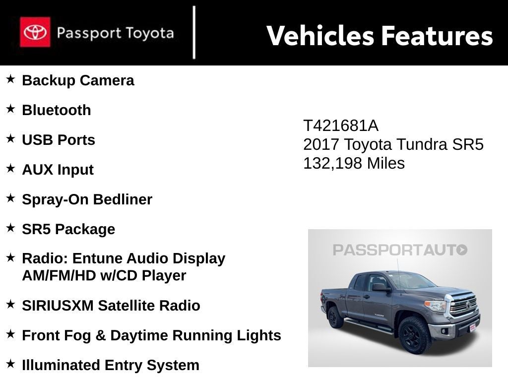 2017 Toyota Tundra SR5 4.6L V8