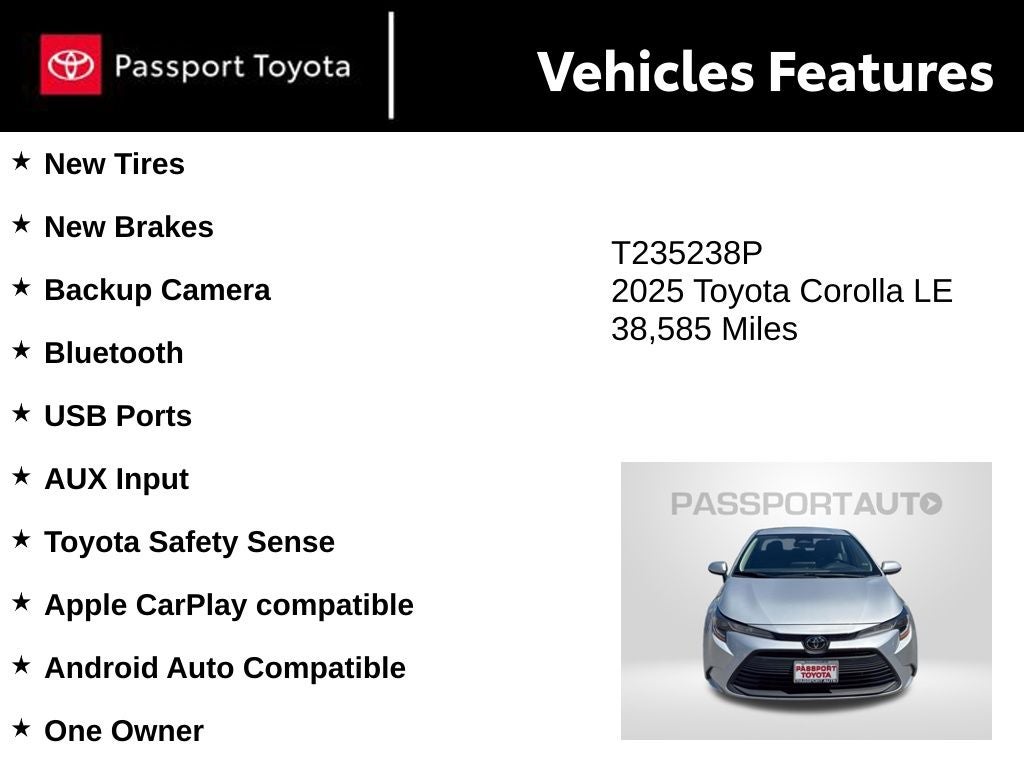 2025 Toyota Corolla LE