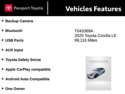 2025 Toyota Corolla LE