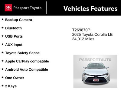 2025 Toyota Corolla LE