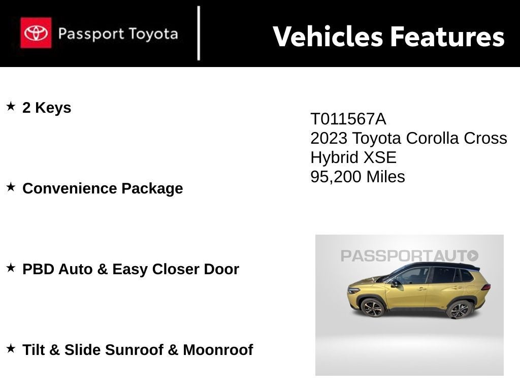 2023 Toyota Corolla Cross Hybrid XSE