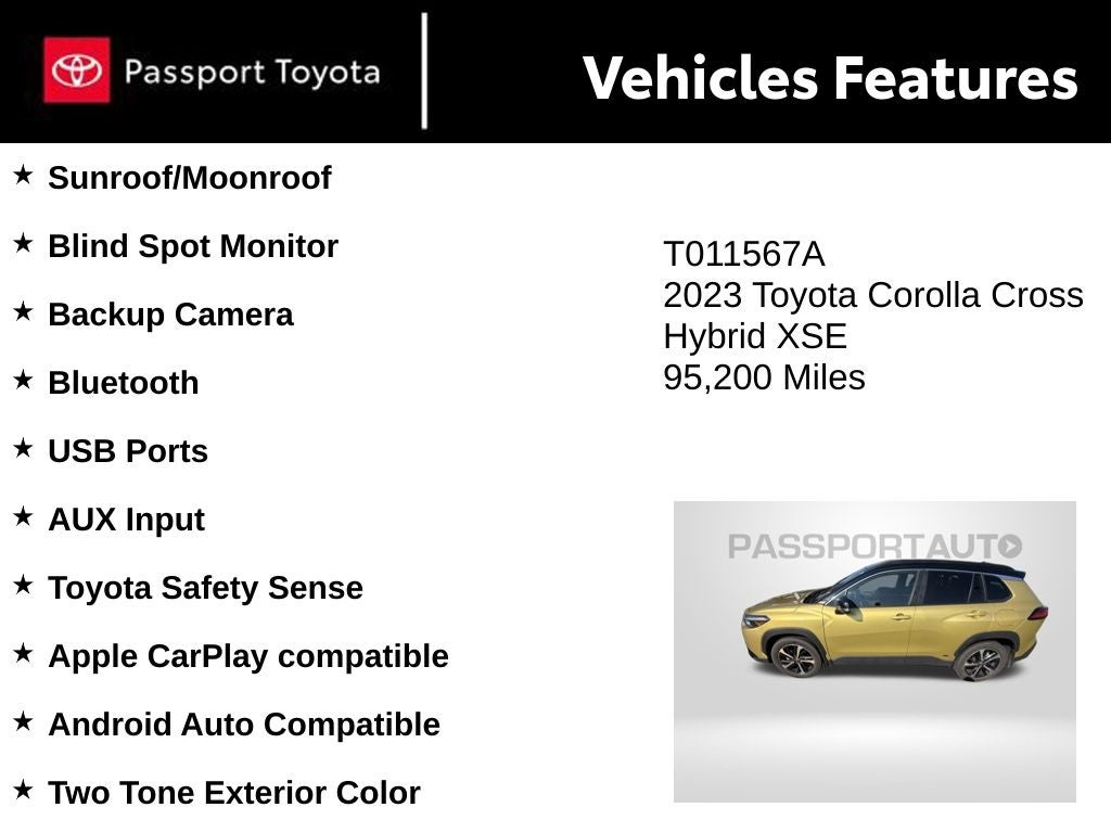 2023 Toyota Corolla Cross Hybrid XSE