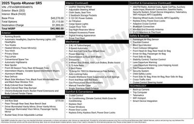 2025 Toyota 4Runner SR5