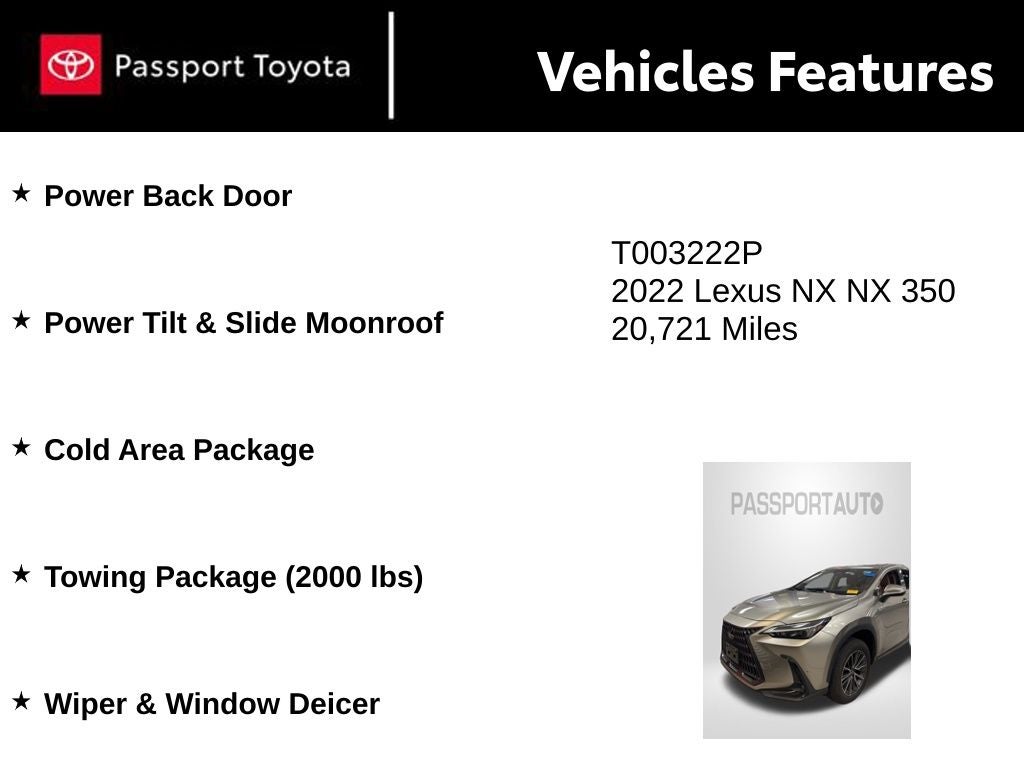 2022 Lexus NX 350 Base