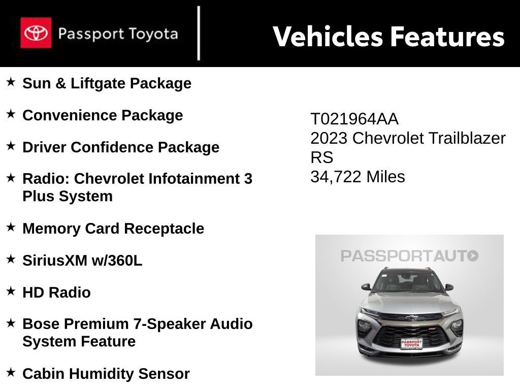 2023 Chevrolet TrailBlazer RS