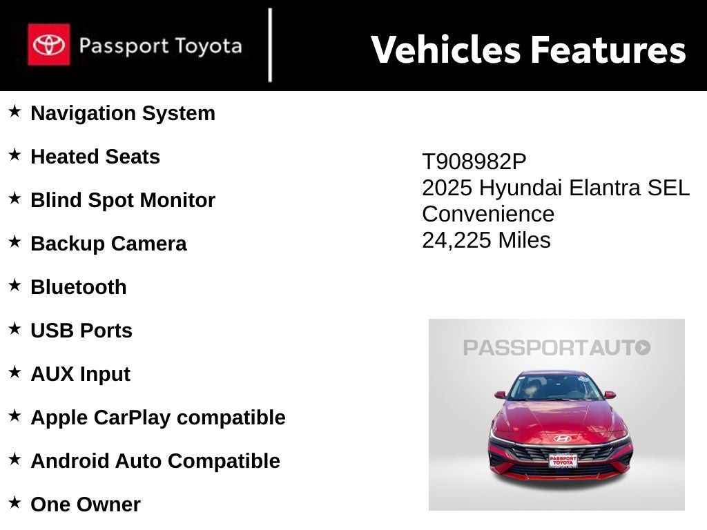 2025 Hyundai Elantra SEL Convenience
