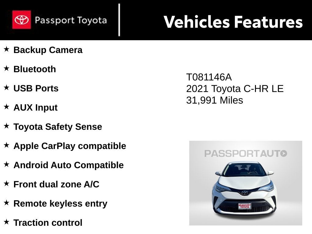2021 Toyota C-HR LE