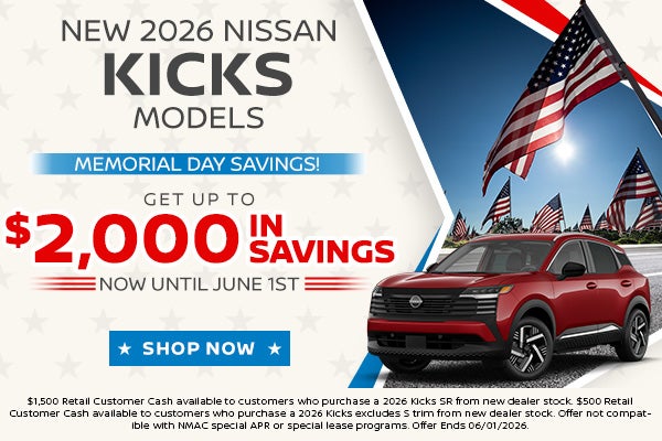 Savings on New 2026 Nissan Kick Models
